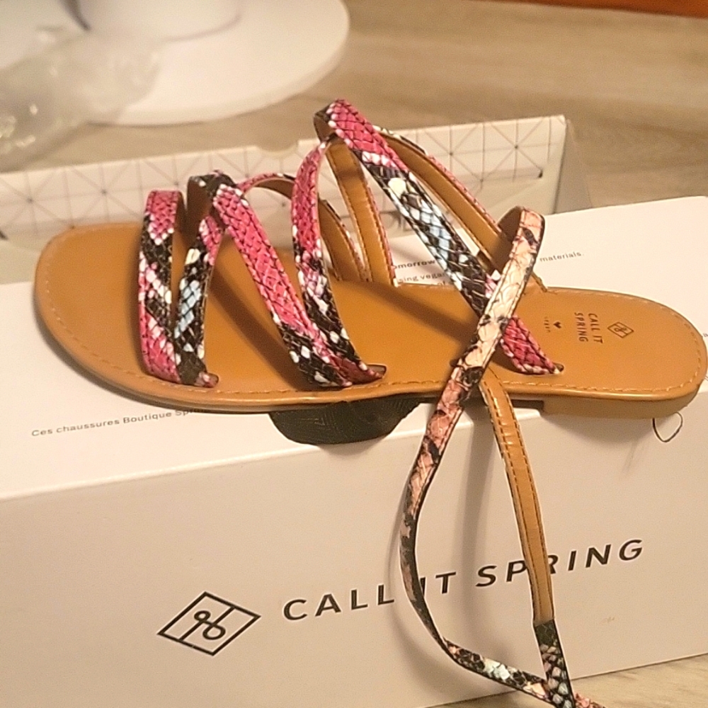NWOT. Call it Speing Zampatti lace up sandals